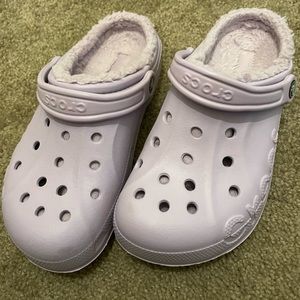 Lavender Crocs Baya Lined Clog | Fuzzy Slippers
